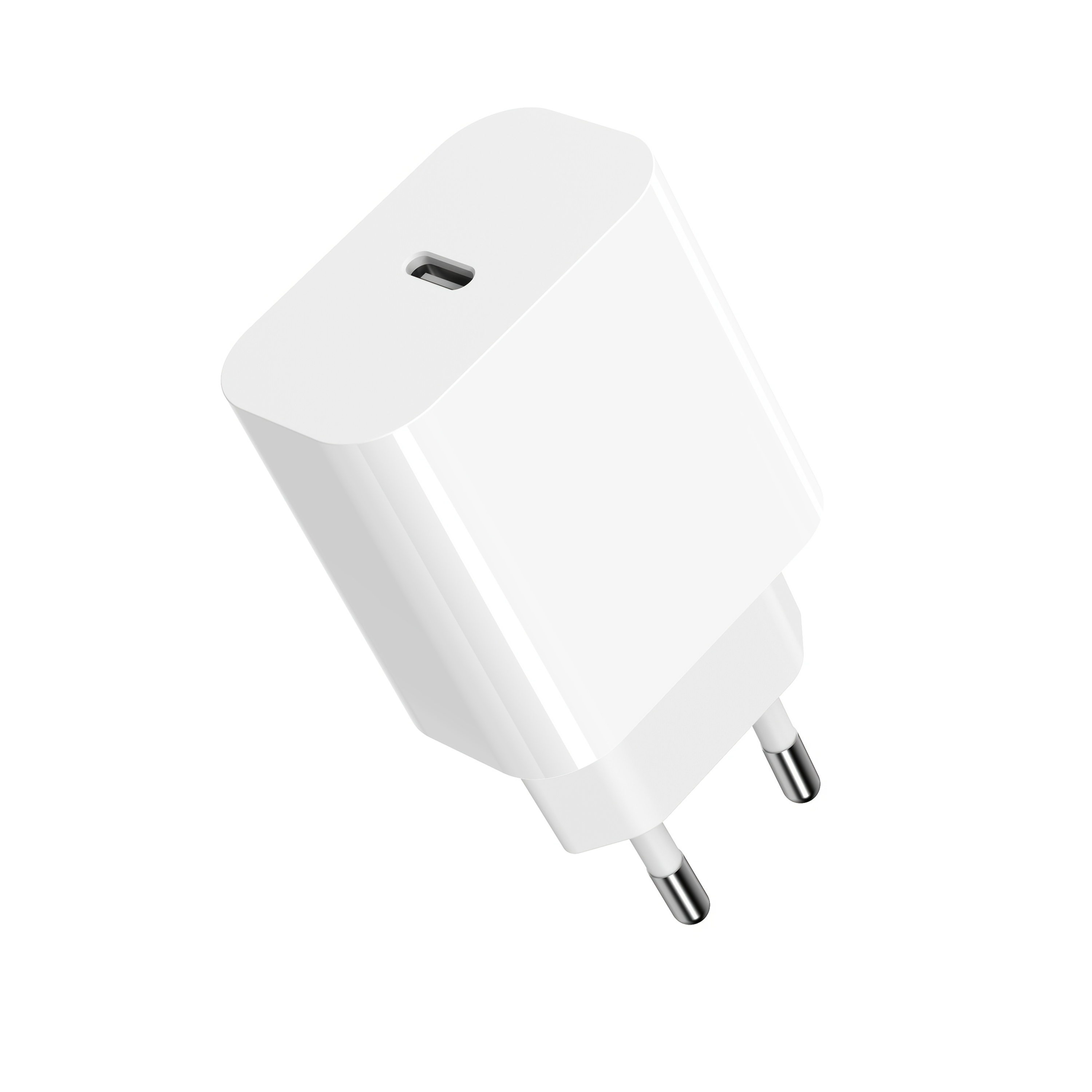 20w Eu Fast Charger, Eu Plug, Single Usb C Port, Compatible With Iphone 15/14/13/12 Pro Max, Galaxy, Xiaomi, For Europe