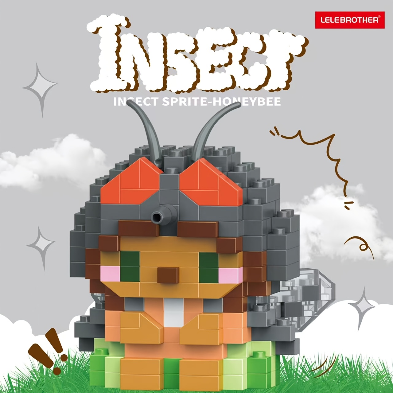 Creative DIY Micro Particle Building Blocks Cute Insect Shapes