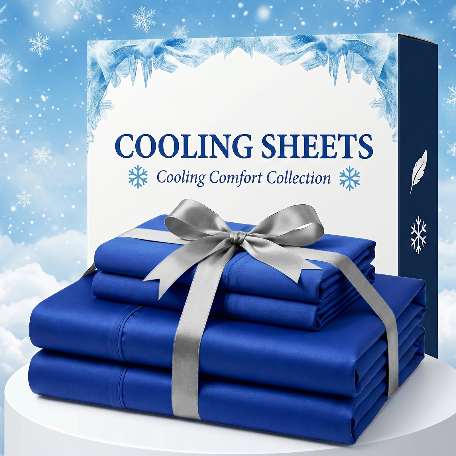 Extra Deep Pocket Bamboo Fiber Bed Sheet Set with Pillowcases – Soft, Wrinkle-Resistant, Breathable – Fits Extra Deep Mattresses – Available