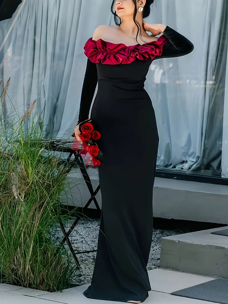 a wine dress one shoulder long sleeves - Temu Greece a wine dress one shoulder long sleeves - Temu Greece