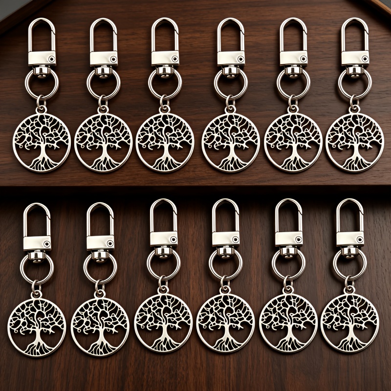 TEMU 12 Portachiavi Albero della Vita - Design Unisex - Portachiavi Eleganti, per la Stagione delle Lauree, degli Insegnanti e del Ringraziamento