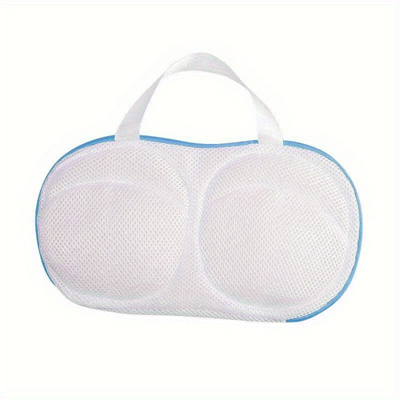 TEMU 1pc Washing Machine Bra Bag, Lingerie Wash Bag, Anti-deformation Mesh Laundry Bag For Bras, Household Wash And Care Bag, Laundry Bags