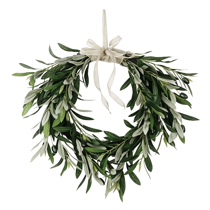 Image of Home Decoration: Artificial /-shaped Pendant, Flower Wreath, Inverted Hanging, Hall, Fireplace, Wall Decoration, Suitable For Doors And Windows, Home Decoration, Suitable For , , Strong Decorative