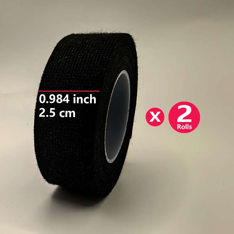 2pcs, Electrical Tape, Flame Retardant Polyester Cloth For Automotive Wiring, Cable Harness Repair, In 9/15/25mm Widths, High-temperature Self-adhesive Electrical Tape