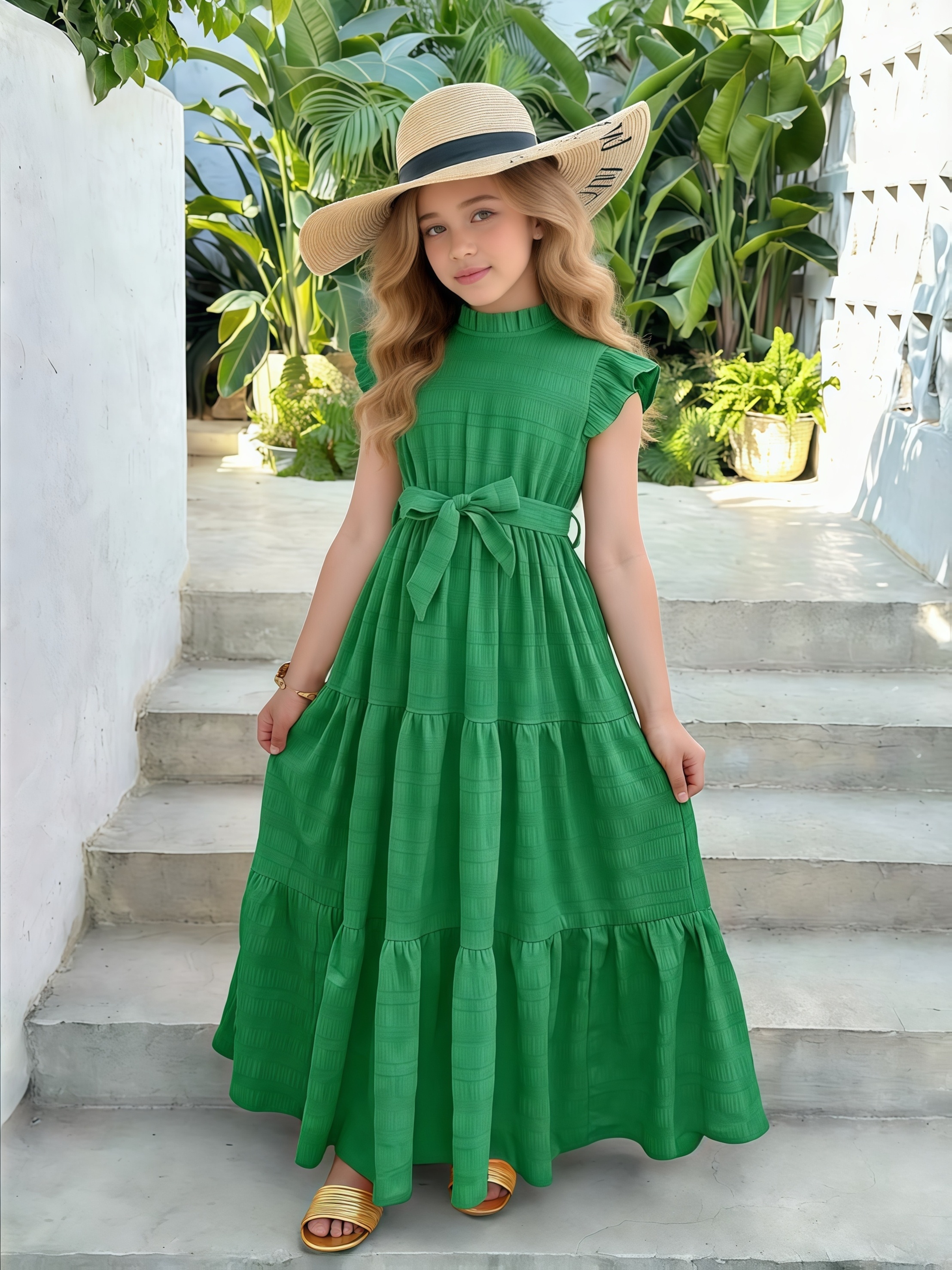 girls easter dresses sold on Temu United States Blue Balenciaga Dresses for Color:Canary Melon coord set women Lightweight and breathable fabric church easter dresses for tweens