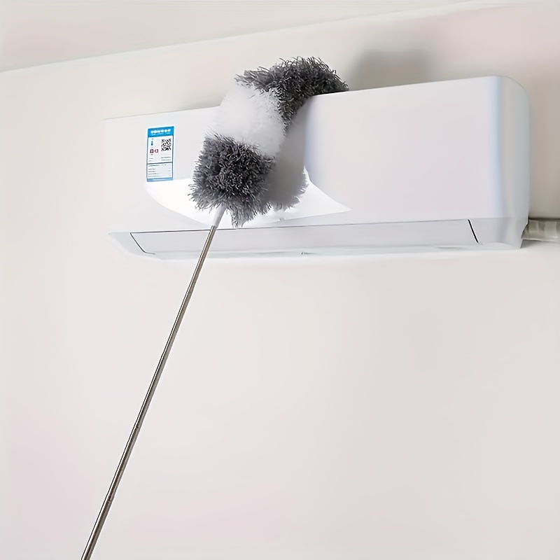 Adjustable Microfiber Duster Featuring A Flexible Head, Extendable Dusting Brush, And Washable Ceiling Fan Suitable For High Ceilings, Furniture, Vehicles, And Outdoor Spaces - An Ideal Holiday Gift