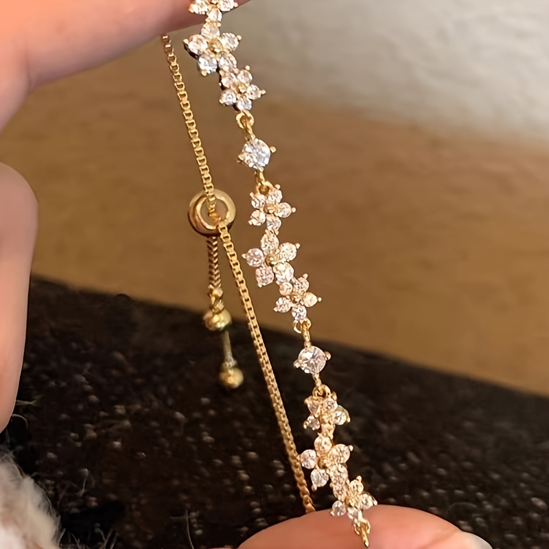 TEMU 1pc Elegant Minimalist Wheat Ear Adjustable Bracelet For Women, Suitable For Daily, Beach, Banquet And Dating Wear, Perfect Birthday And