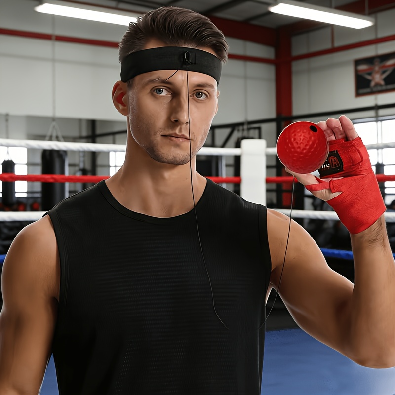 TEMU Boxing Ball, Ball Set - Ball And 1 Elastic Headband, Reaction Training, Agility, Accuracy, Focus, And Hand Eye Coordination Training, Suitable