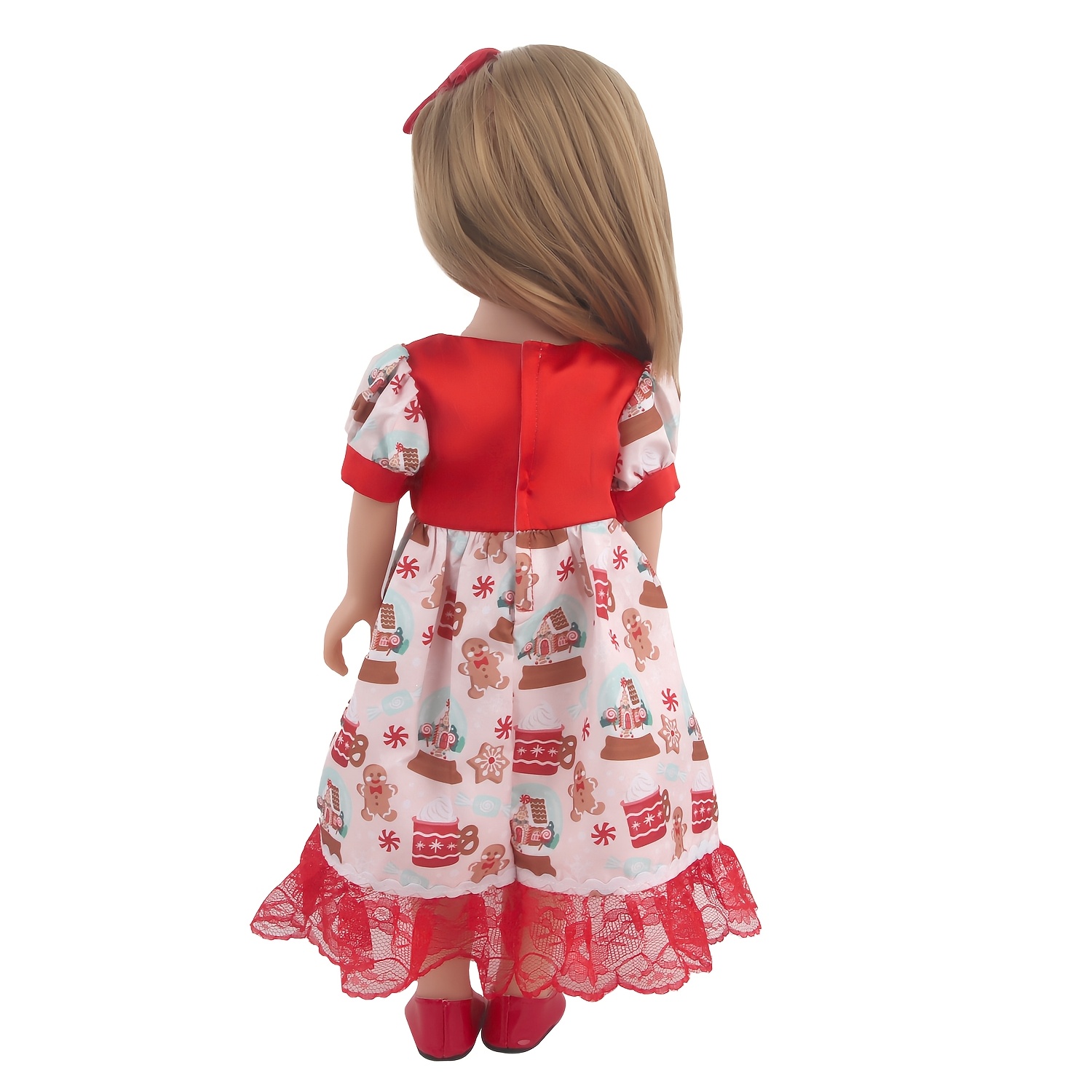 vestido moda jengibre muñeca hombre pinza cabello muñecas 18