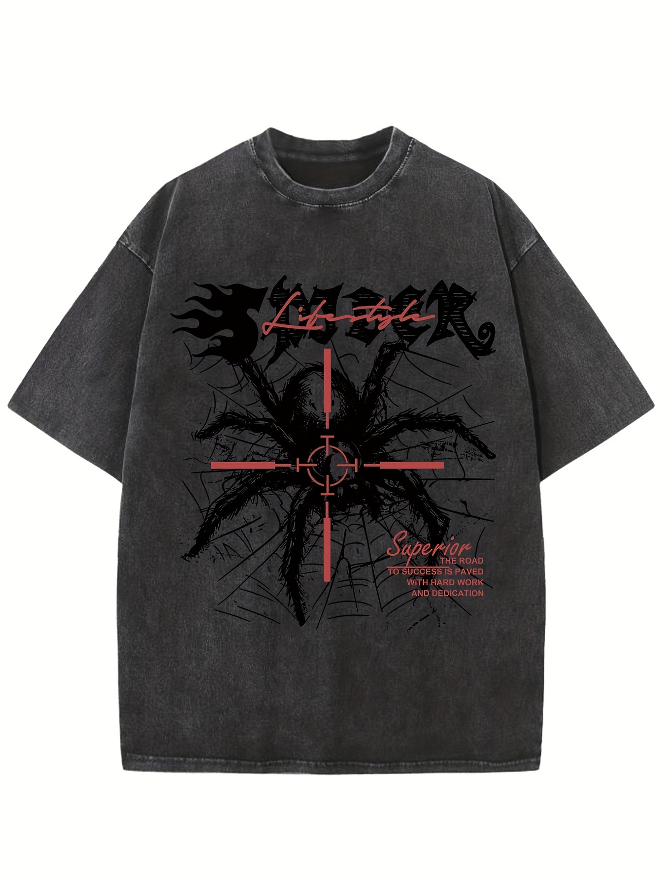 【RASSVET】SPIDER WEB TSHIRT [BLACK WHITE] 61oXo3k-AIL.jpg