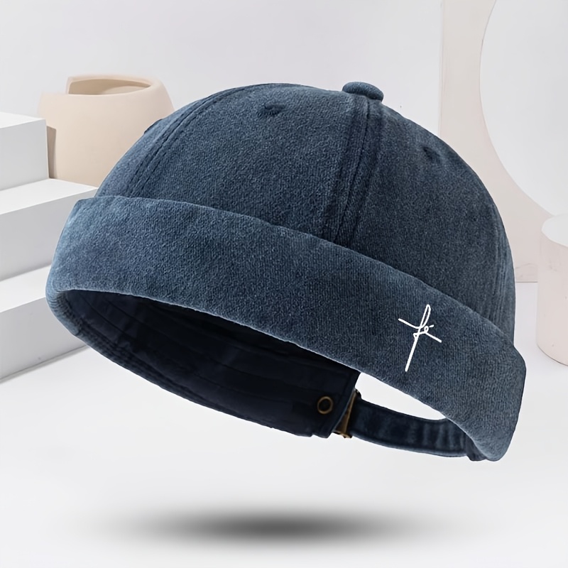 Adjustable Brimless Fedora, Soft Lightweight Vintage Sailor Hat