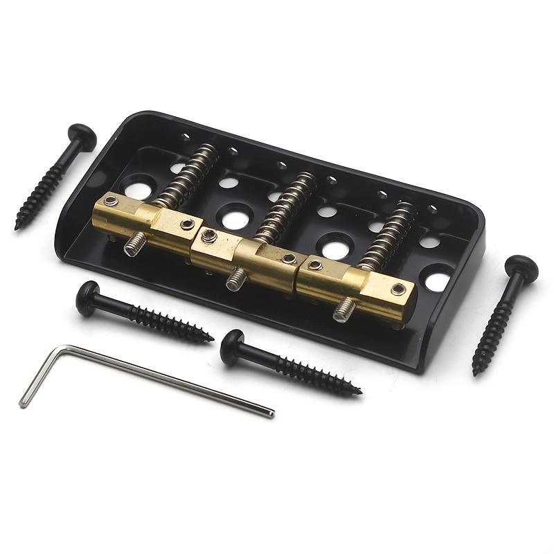 [Short Guitar Bridge with Cutaway] Pickup For TL Guitar With Short Guitar Bridge, Separate Border, Outer Dimensions (77X50mm) Inner Dimensions (73.5x21.5mm), Double-loaded Guitar Bridge, With Cutaway Side Panel And Compensated Brass Saddle