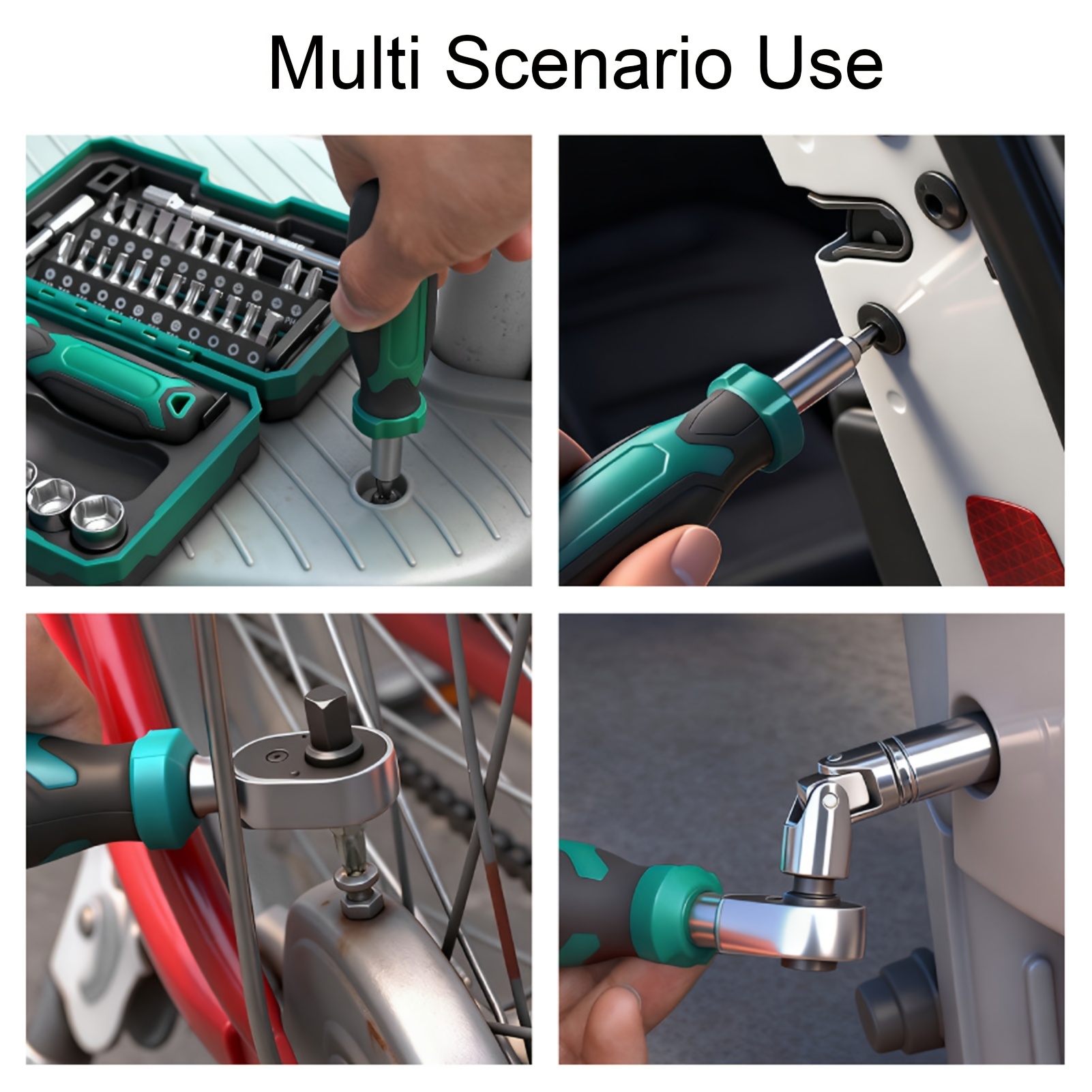 40pcs Socket Screwdriver Household Multifunctional Tool Combination Set