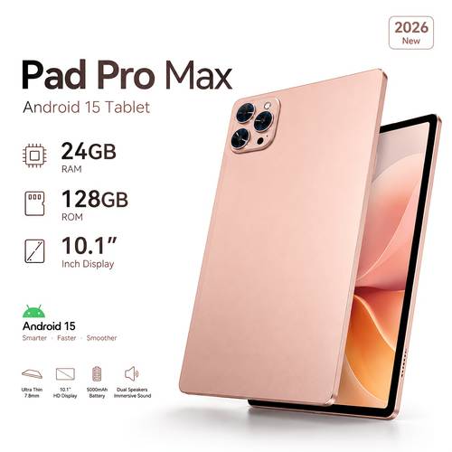 2026 .1 Inch IPS HD 15 Tablet, Core, 24GB 128GB ROM Expandable, 5G Tablet with Keyboard Stylus, Tablet, Pad, Tablet, Pad