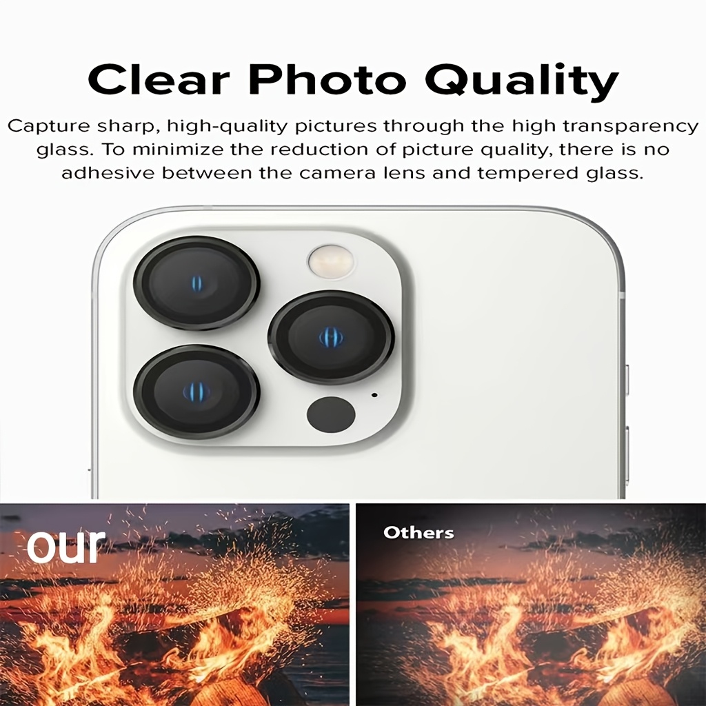 3pcs for iPhone 11 12 13 14 15 16 Pro Max 12 13 Mini Camera Lens Glass Protector Protective Glass for iPhone 14 15 16 Plus Camera Lens film for gift
