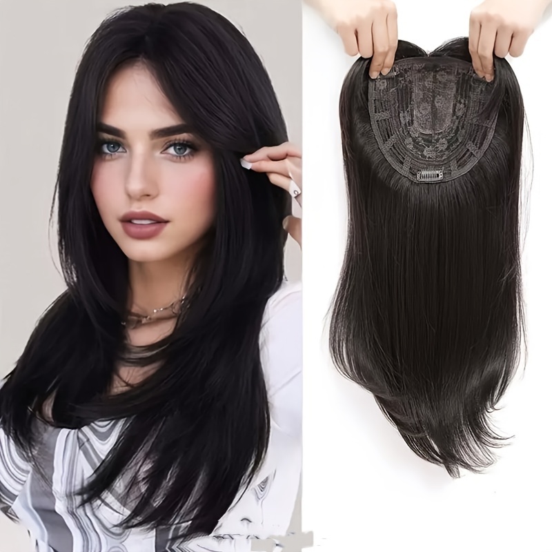 TEMU Women's Hair Topper Hairpiece, Hair Topper Top Hairpiece, Increasing Hair Volume Topper Top Hairpiece, Hair Loss Essential Topper Top