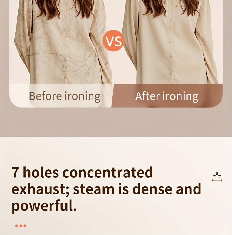 US Plug-in 3-Speed Garment Steamer with Large Water Tank, Gentle Heat & Multiple Ironing Modes - Lightweight Ergonomic Design for Quick Wrinkle Removal, Home & Professional Use, Clothes Ironing, Sleek Iron, Durable Construction 14 US Plug-in 3-Speed Garment Steamer with Large Water Tank, Gentle Heat & Multiple Ironing Modes - Lightweight Ergonomic Design for Quick Wrinkle Removal, Home & Professional Use, Clothes Ironing, Sleek Iron, Durable Construction