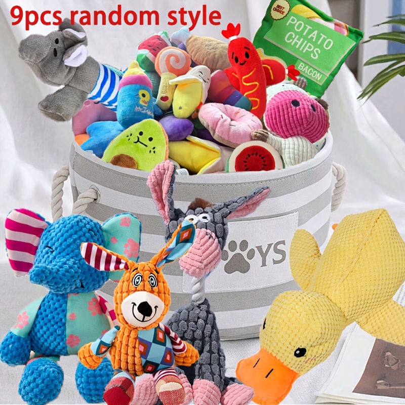 Image of Dog Toy Gift Pack, Small Dog's Toys Inside, Pet Toy Set, Teething And , Fun And Entertainment, Suitable For Small Dogs, Pet Toys, Dog Toys, Without Battery, Random Style
