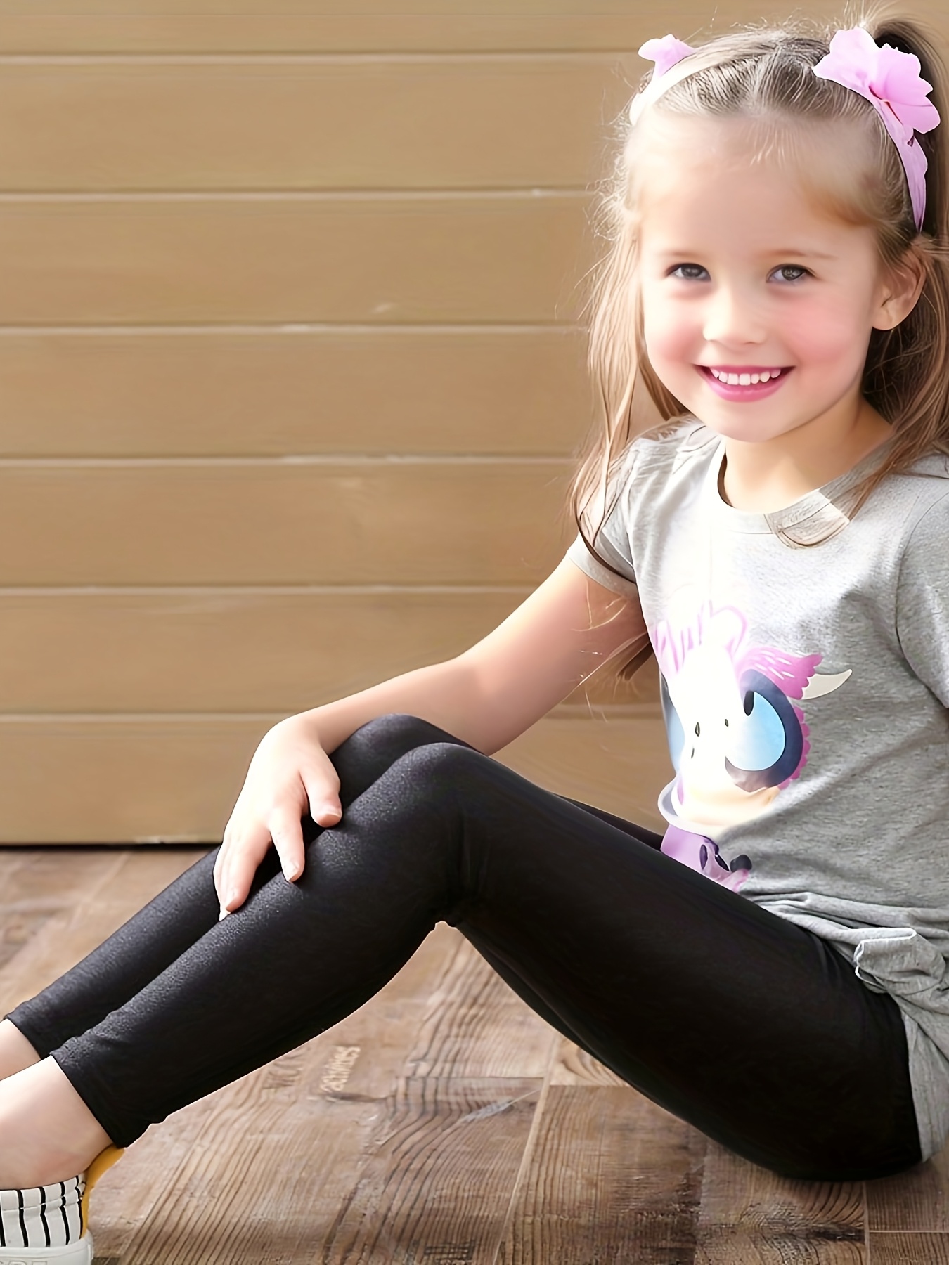 Shiny Leggings For Kids Shiny Leggings Kids Silver, 9-10 Years