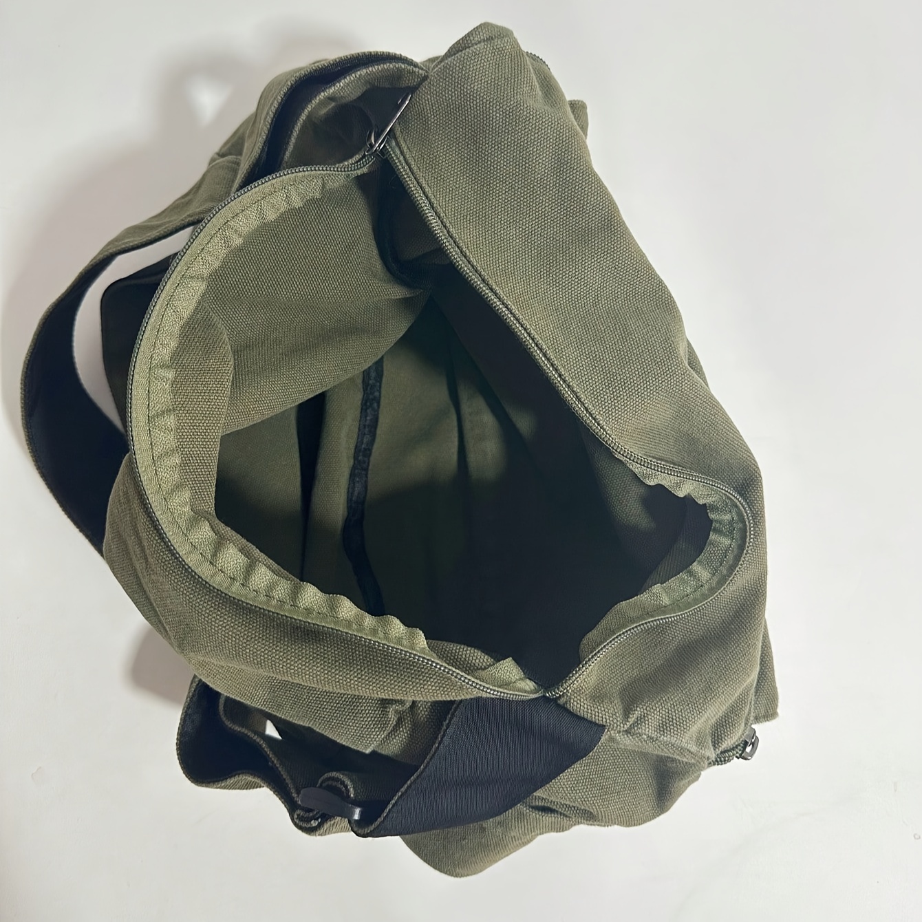 Durable Canvas Retro Y2K Hobo Crossbody Bag, Large Capacity