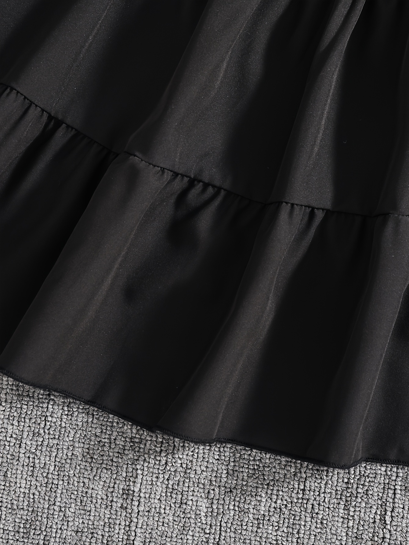 girls casual summer a line dress black short sleeve - Temu