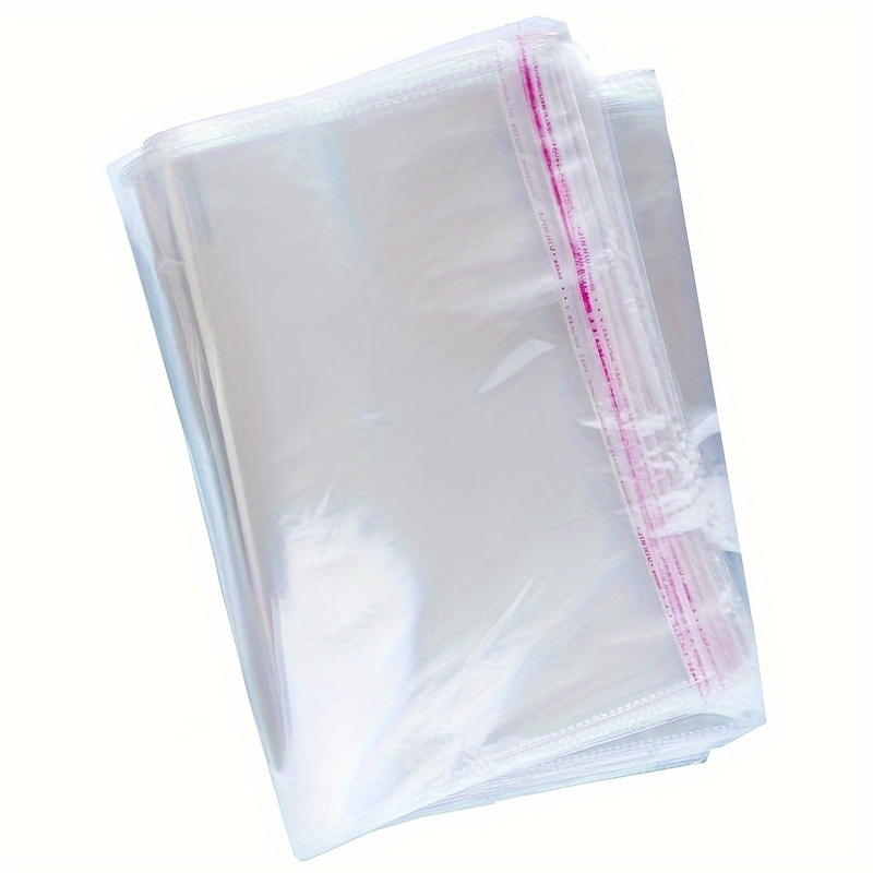 

100pcs 15" X 20" Clear Cellophane Bags Resealable Plastic Opp Bags Self Seal Poly Bags For Apparel, Party Wedding Gift Bags