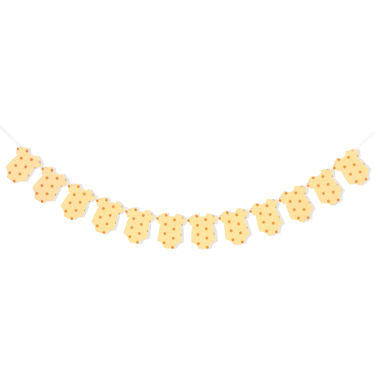Sunshine Bodysuit Garland - Sunshine Paper Garland Banner For Baby Shower Decor, Sunshine Bodysuit Decorations, Gender Reveal Decor, Birthday Decor, Decoration