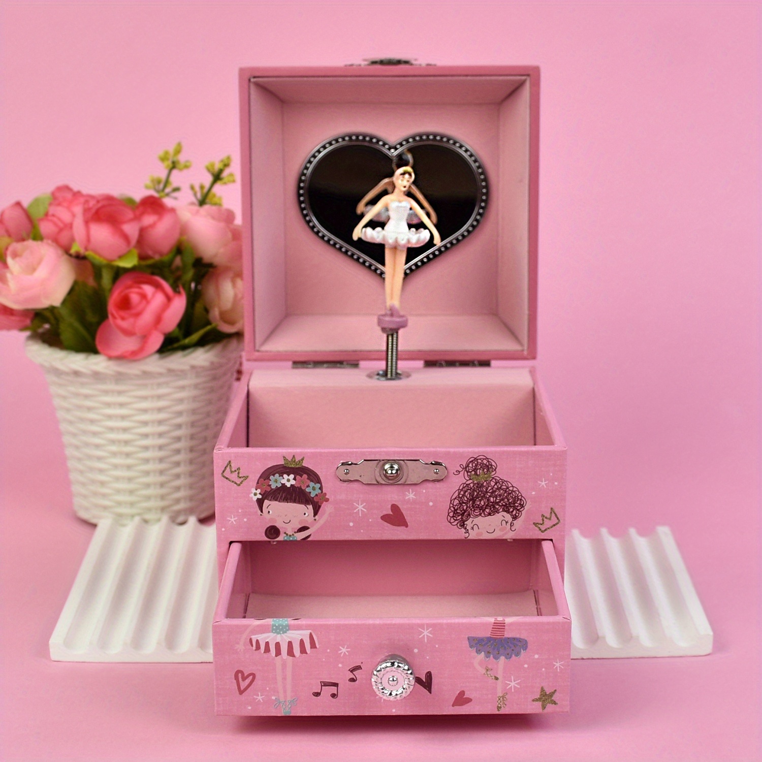 pink ballerina jewellery box big w