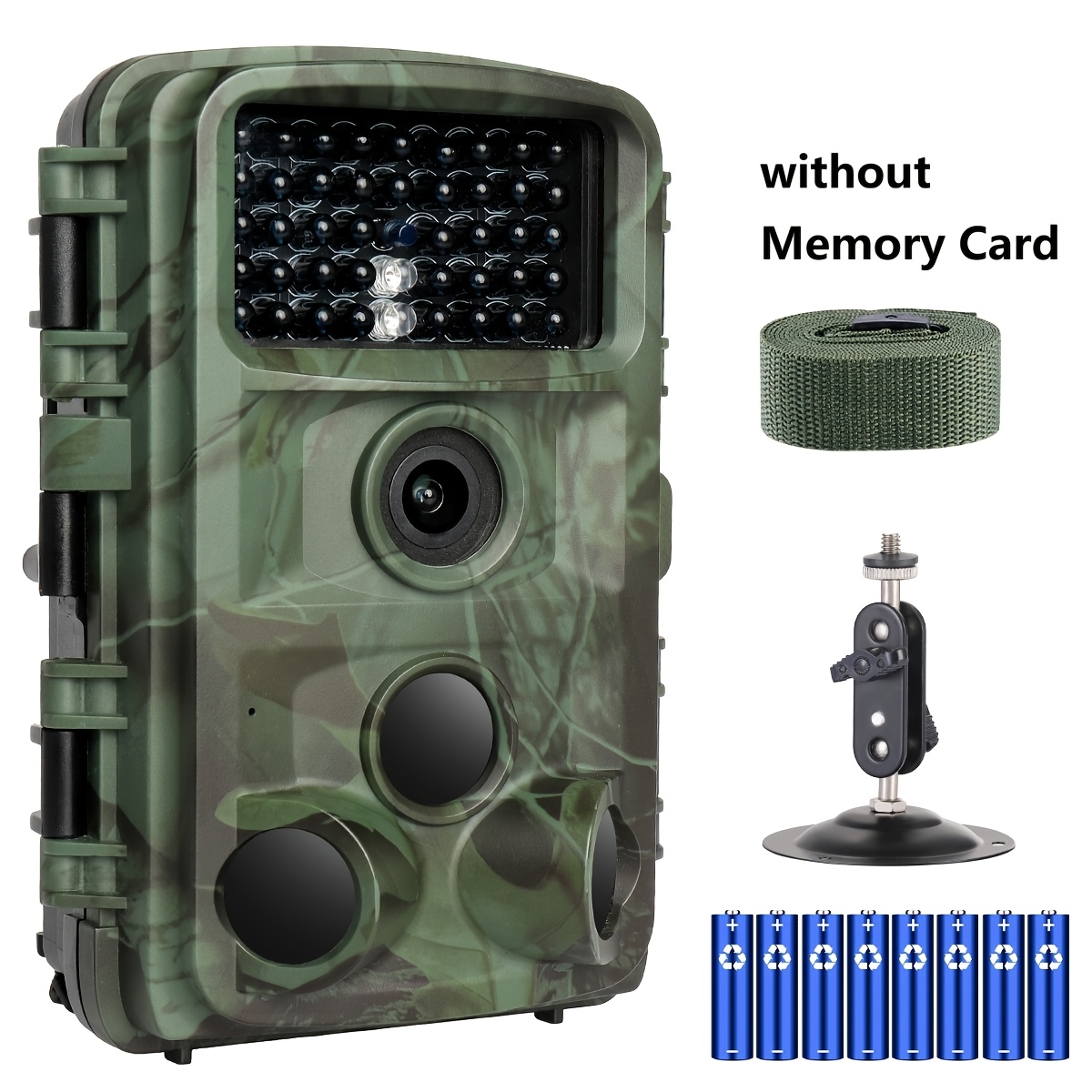 Image of 4k 48mptrail Camera With Night Vision 0.2s Trigger Speed Hunting Camera Ip67, 120° Wide-angle Lens, Suitable For Outdoor Camping, Wildlife Monitoring