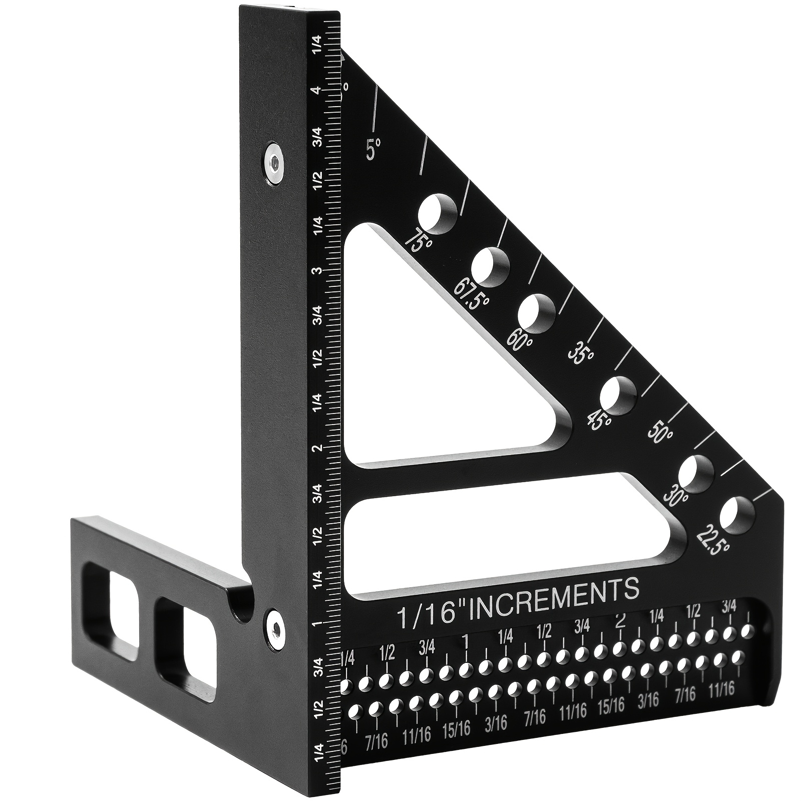 1 Triangular Hole Ruler, Woodworking Marking Ruler, Square Ruler, Angle Ruler, Marking Tool, Ruler, Hole Ruler