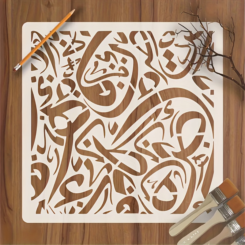 E-shop Kunst Schablone - Wiederverwendbare Doodle Aufkleber, Multifunktionale Mylar Vorlage für Boden, Wand- und Fliesenmalerei