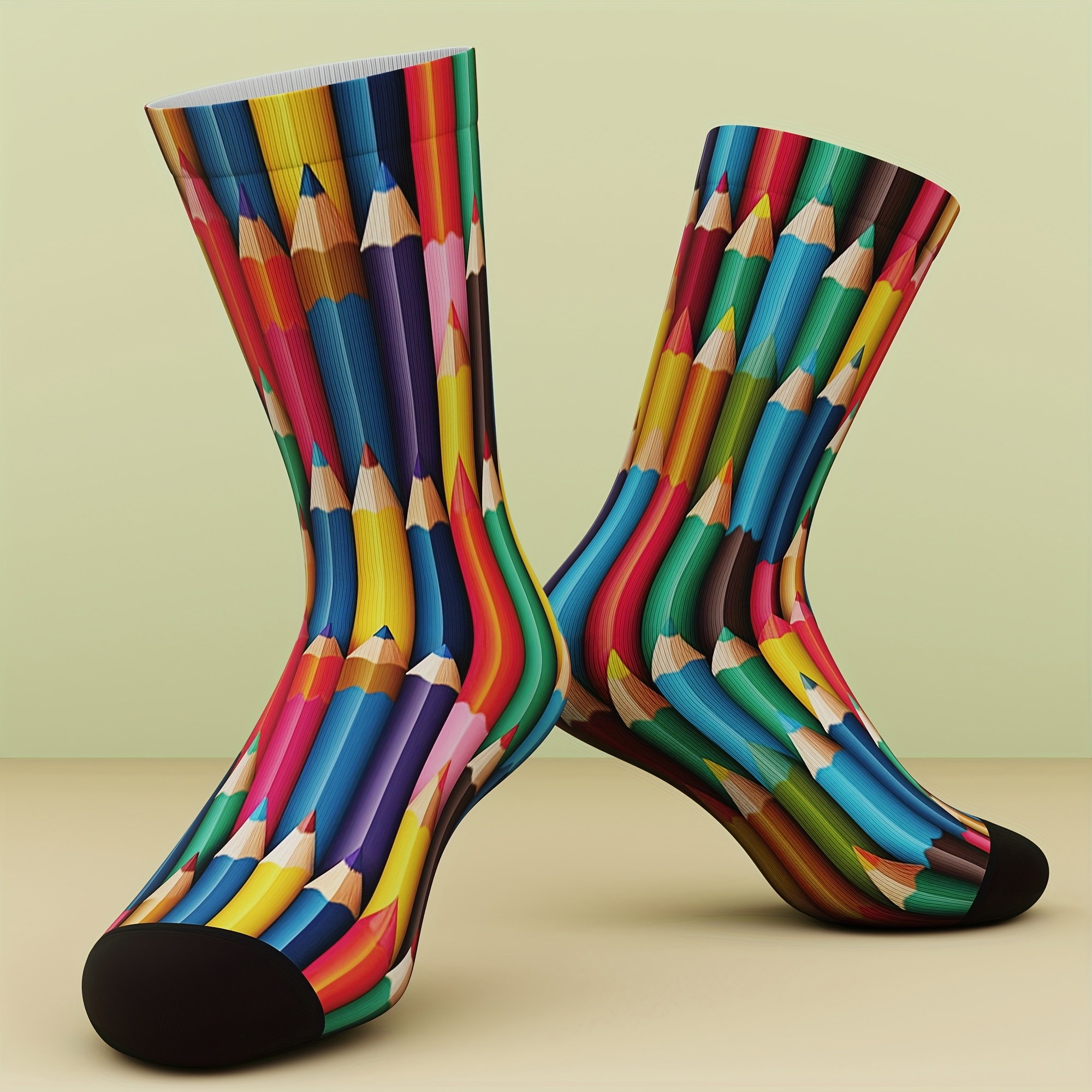 TEMU A Set Of Stylish Unisex Mid-calf Socks Featuring A Colored , Designed To Wick Moisture, , And Avoid Stuffiness. Socks Embody An Ins Aesthetic