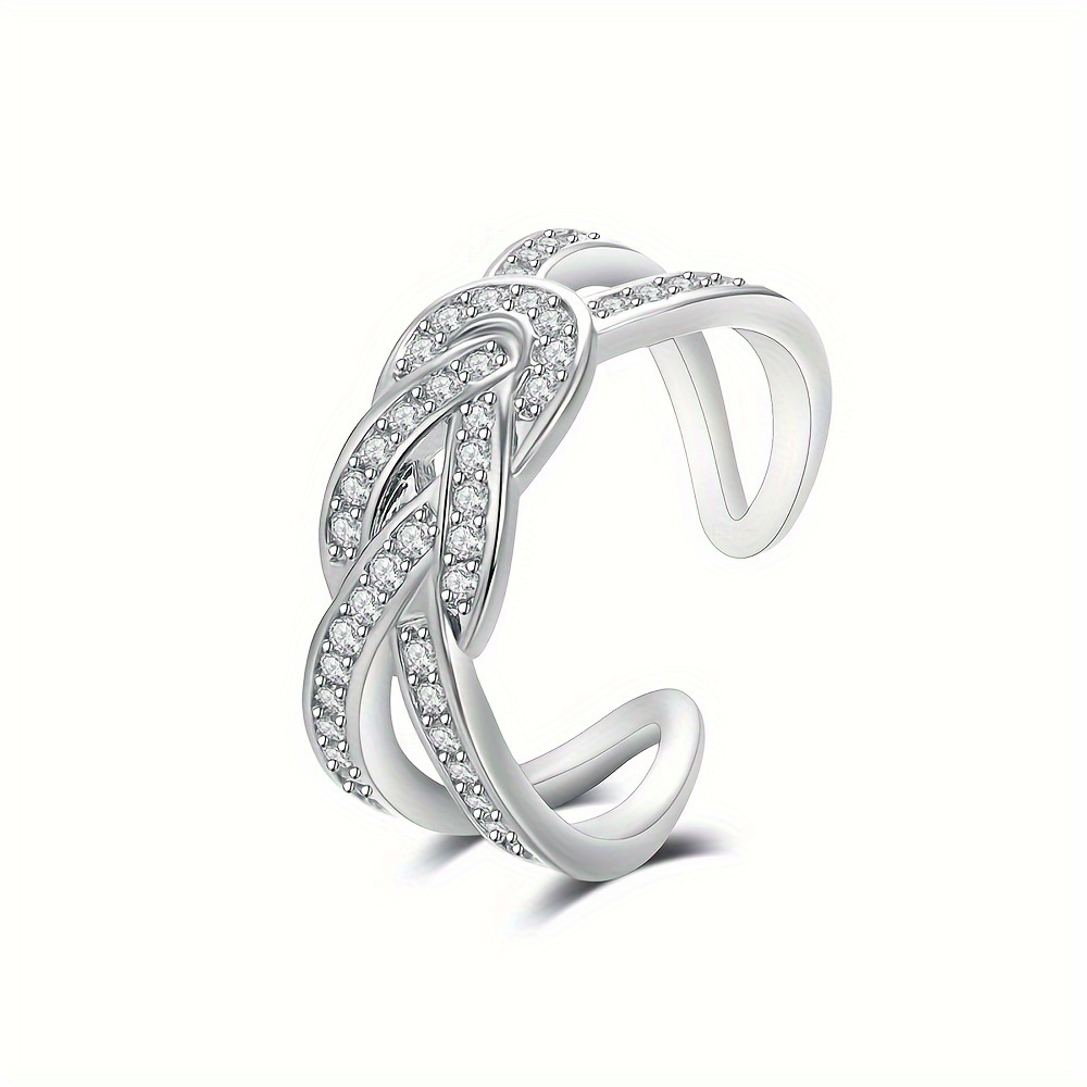 Adjustable Open Ring with Cubic Zirconia Copper Nautical Theme August Birthstone