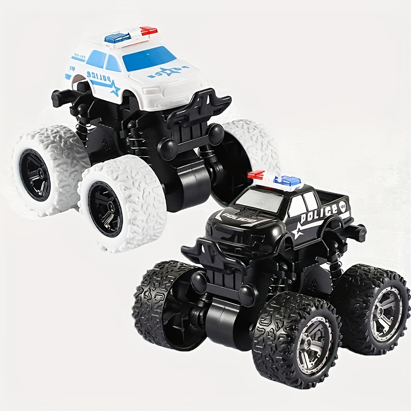 1-Pack Police Car Toy with Rotating Wheels & Inertial Motion - Realistic SWAT Off-Road Vehicle, No Batteries Needed, for Boys, Birthday, Christmas, Halloween Gifts - Indoor/Outdoor Racing Stunt Car, Toy Car, Indoor Outdoor Play, Robust Vehicle Design, Durable Plastic Build, No Battery Required