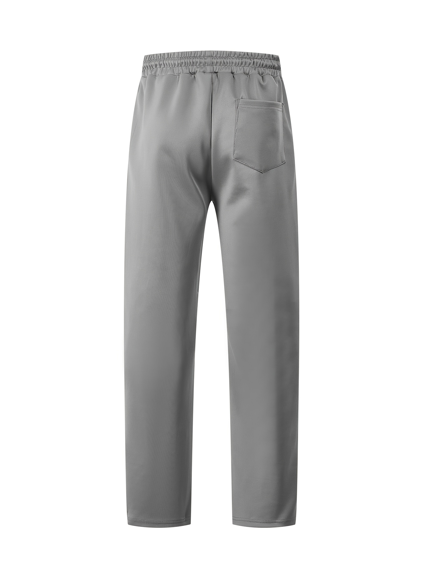 Men'S Color-Blocked Casual Pants Feature a Stylish Design with Comfortable And Structured Fabric. The Drawstring Waist Fits The Body Well, Making It Trendy And Eye-Catching. with a Loose Straight Cut