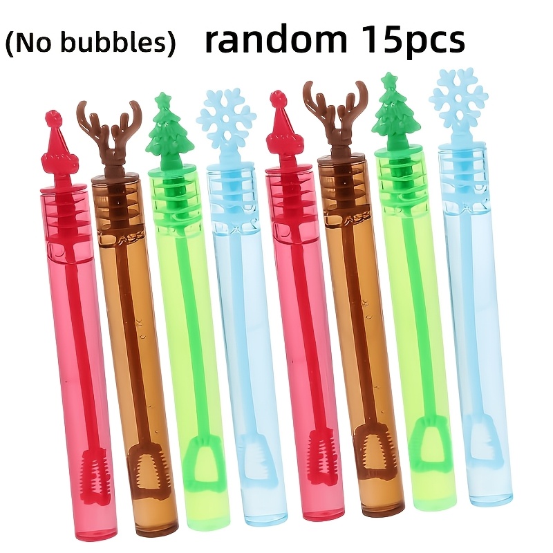 TEMU Set da 15 bacchette natalizie senza bolle, mini bacchette , per regali di festa, giocattoli per bambini e adulti, riempitivi per sacchette