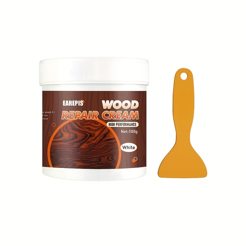 Image of Filler Putty - Quick Drying, Paintable And Sandable, Easily Repairs Wood Product Scratches, , Dents And Holes, Suitable For Furniture, Floors And Doors, Durable And Long-lasting, Home Essential