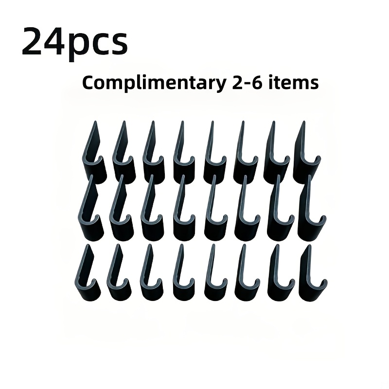 TEMU 24pcs (2-6 pièces offertes) Clips de de bord de voiture, compatibles avec un diamètre de fil de 3,4 mm, structuralement et fixes, peuvent