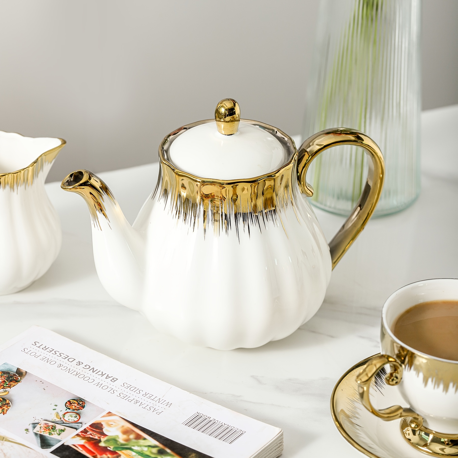 ceramic sugar creamer set 3pcs milk Temu