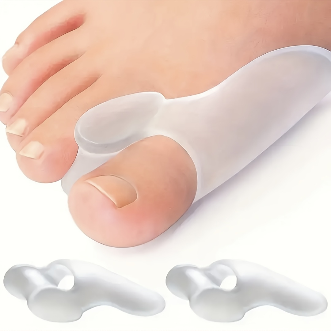 Image of 2pcs Silicone Toe Separators/ Big Toe Spacer Pad - Foot Protectors
