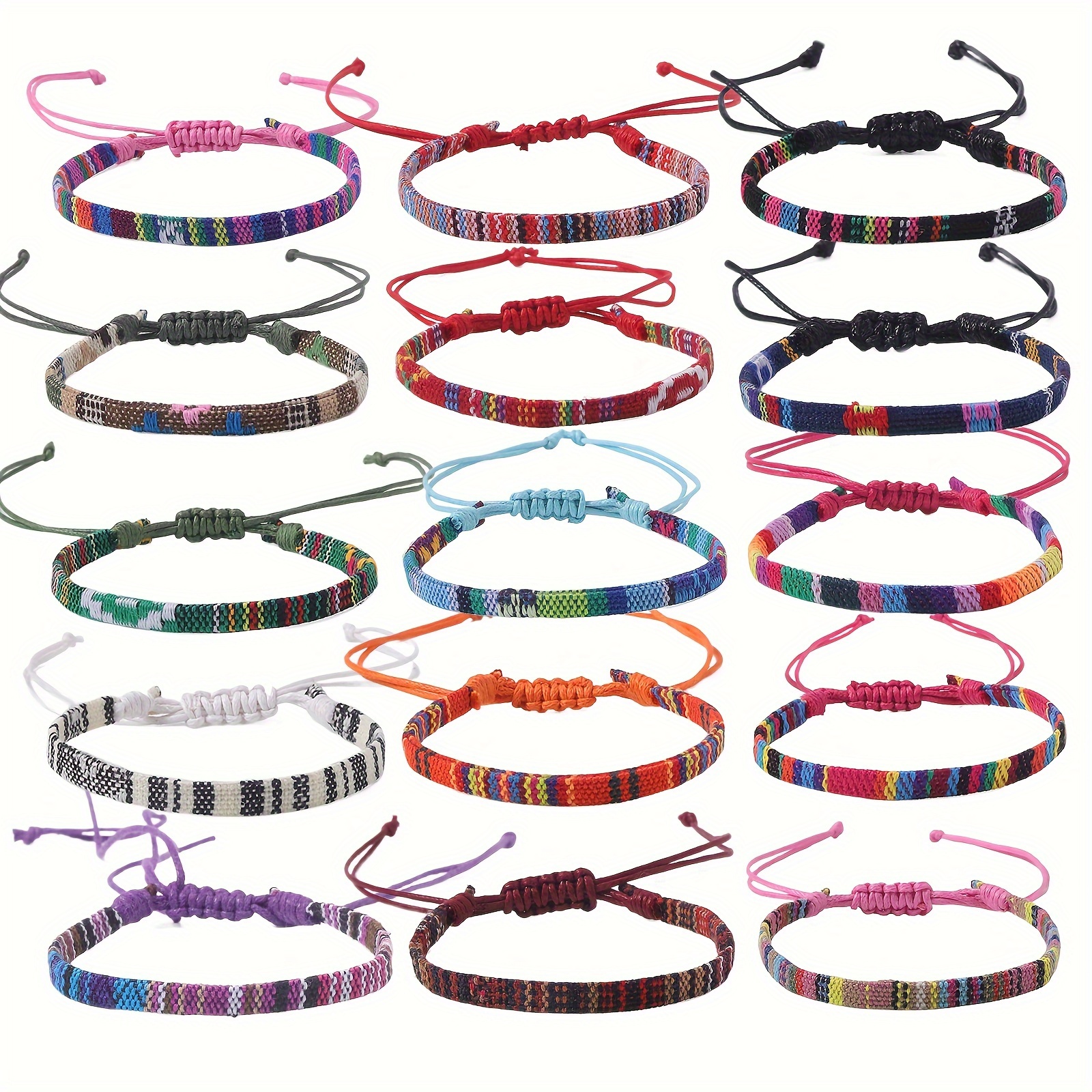 

30pk Boho Surfer Bracelet Anklet Adjustable Beaded Anklets Handmade Braided Bracelet Colorful Anklet Summer String Rope Ankle Bracelets Waterproof Surfer Beach Bracelet Boho Jewelry For Women Men