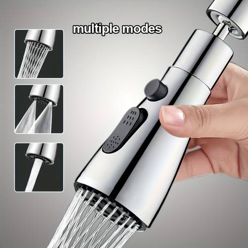 1 functional kitchen faucet extender 360 degree universal rotating nozzle with outlet with installation adapters of 20 to 24 millimeters in diameter universal rotating faucet with and cleaning function
