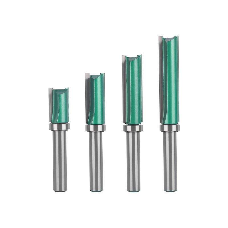 1pc/4pcs Pta 8mm Shank D12mm Pattern Bit Router Bit Woodworking Milling Cutter For Wood Bit Face Mill Cutter End Mill