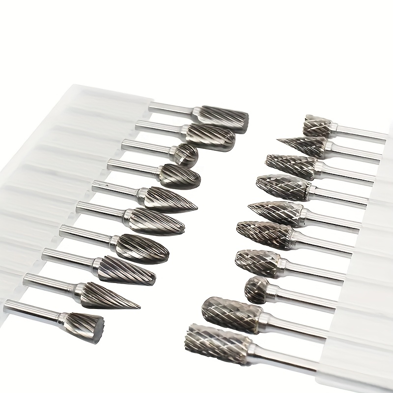 

10pcs File Set 1/8" Shank - - And Engraving, Milling For Wood And Metal, Deburring Steel