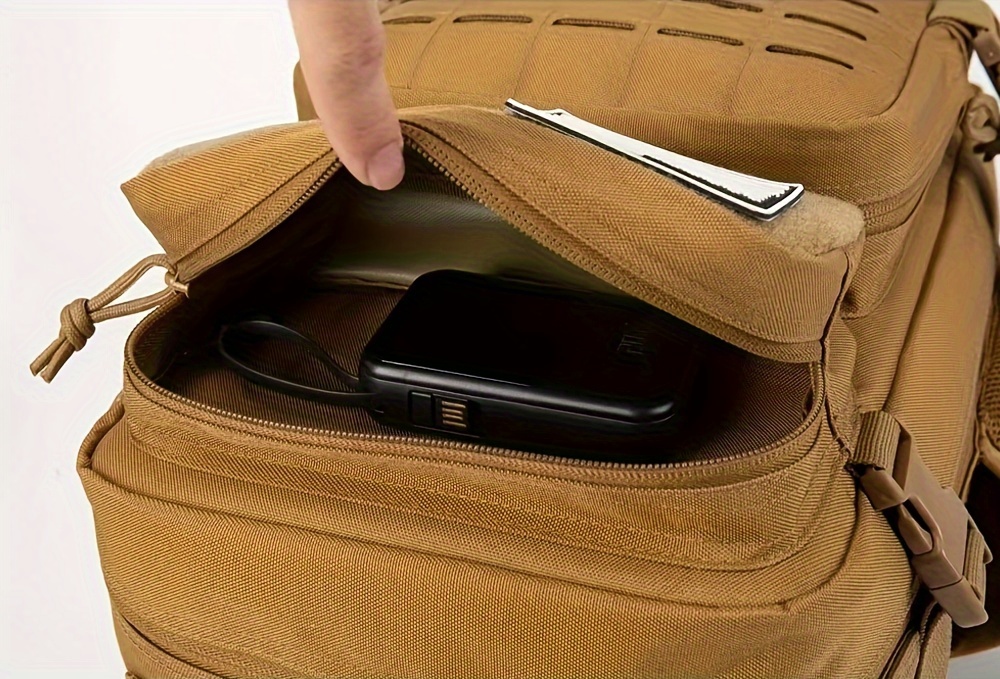 Large Capacity Outdoor Sports Backpack for Men - Durable Oxford Fabric, Adjustable Strap, Zipper Closure, Multiple Compartments with Mesh Pockets, Ideal for Hiking, Travel, and Everyday Use, Travel Gear | Adjustable Strap Backpack | Zippered Backpack