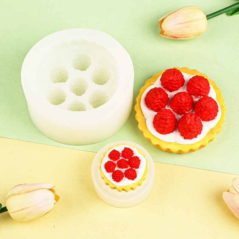 

1pc 3d Raspberry Pie Pinch Pinch Music Silicone Mold Drop Glue Aromatherapy Gypsum Candle Mold