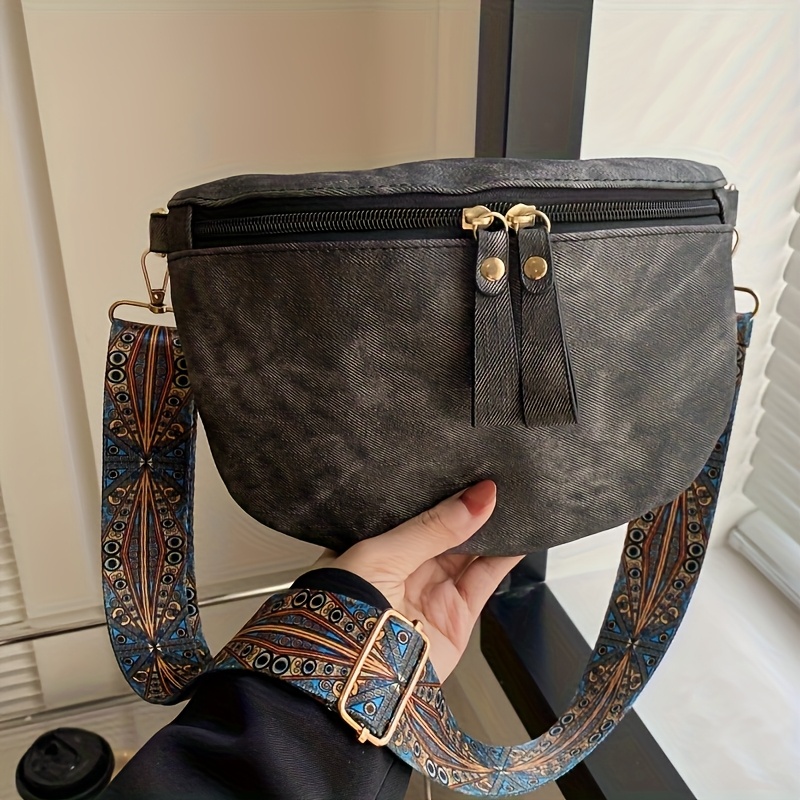 Image of [ Bag Type] 1 X Women's Faux Leather Shoulder Bag, , Lightweight With Adjustable Shoulder Strap, Zipper Closure, And Nylon Lining, Hand And Machine Washable, Stitching Details - Multiple Colors