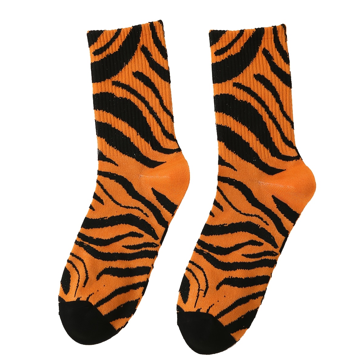 TEMU 1 Pair Leopard Socks For Women Socks Cute Socks Socks For Cartoon Funny Socks For Daily Wear Animal Socks Trendy Novelty Socks For Party Outdoor