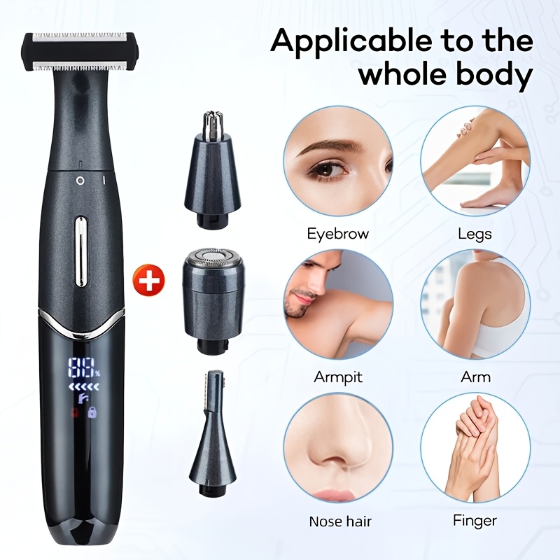 usb charging nose and ear hair trimmer portable electric nose hair trimmer   with 150mah lithium battery mini   fast charging through computer and car usb interface made of plastic material Product details 0