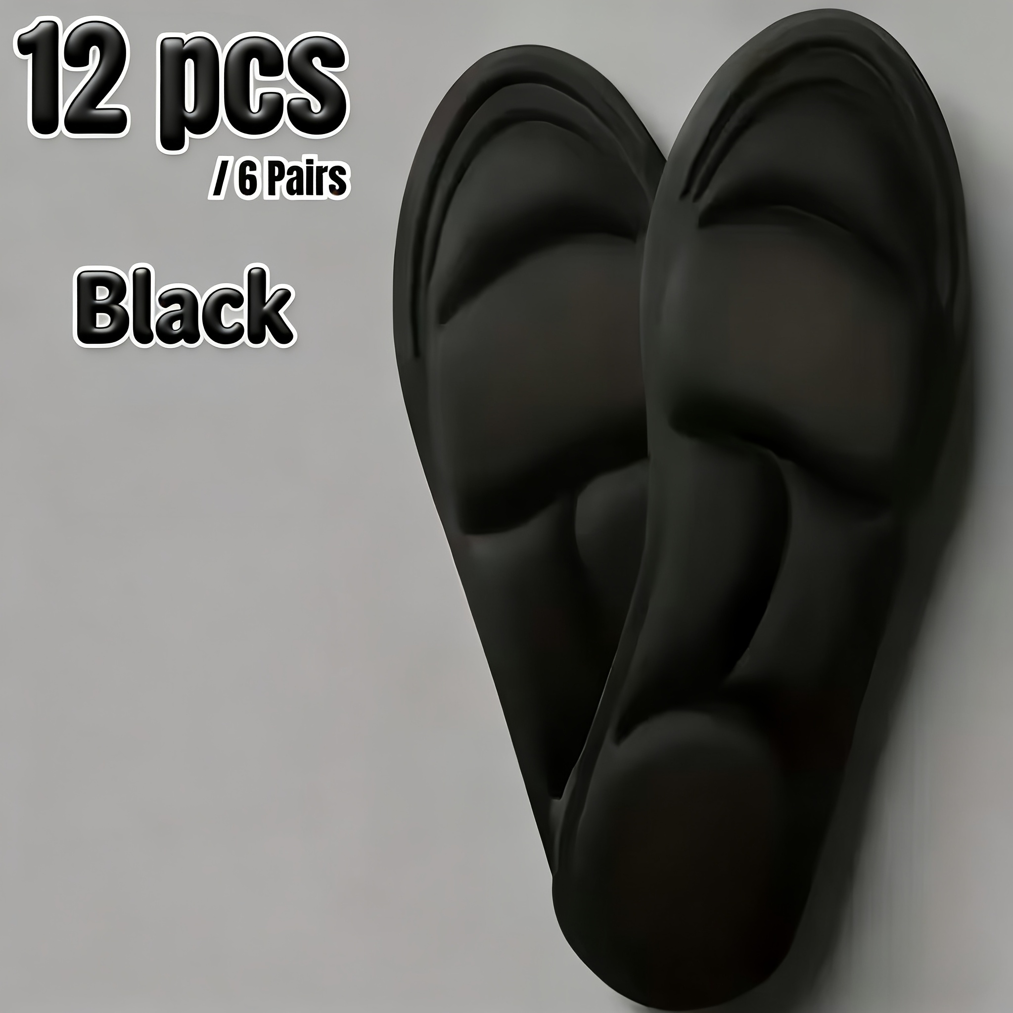 E-shop 6 Paar, 5D Memory Foam Einlegesohlen, weich und atmungsaktiv, stoßdämpfend und , geeignet für verschiedene Schuhstile, 3 Farben erhältlich,